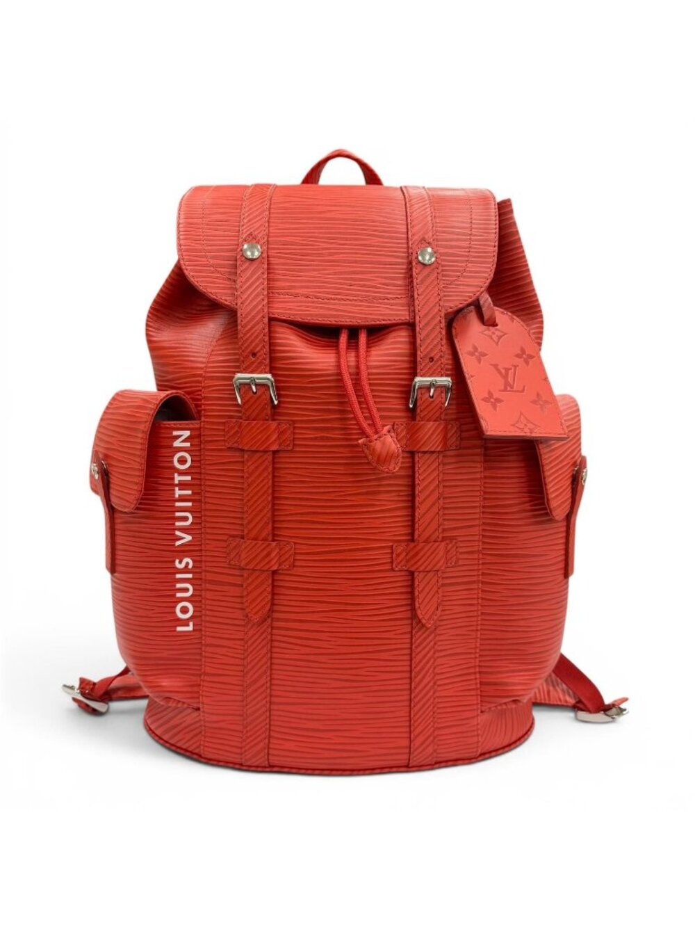 Louis Vuitton Christopher MM Backpack Epi XL Red Silver